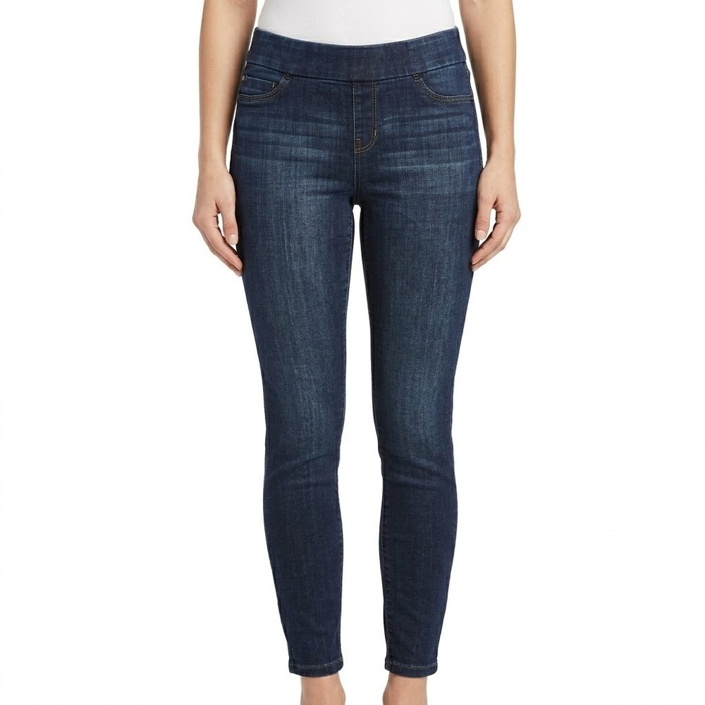 LIVERPOOL "The Skinny" Los‎ Angeles Pull-On Dark Wash Skinny Jeans Women's 6/28